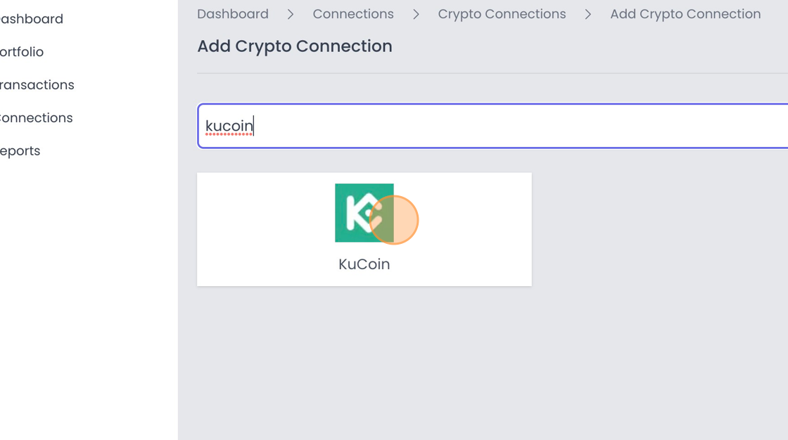 Connect KuCoin exchange account to crypto tracking dashboard. - Step 6.png